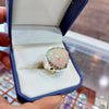 Ethiopian Fire White Opal Silver Ring Real Opal Ring Mens Opal Ring Natural Opal