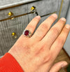 Real Genuine Top Fine Quality AAA African Ruby Stone Sterling Silver 925 Ring