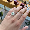 Original Zambian Emerald Stone Silver Ring Real Mens Fashion Zamurd Emerald Ring