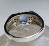 Original Mens Ceylon Sri Lanka Blue Sapphire Stone Silver Ring Real Neelam Ring