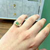 Natural Zambian Emerald Stone Ring Mother's day Gift Real Zamurd Zambian Stone