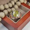 Xmas Gift Ceylon Yellow Sapphire Pukhraj Sterling Silver Ring Real Sapphire Ring