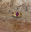 Afghanistan Real Pigon Blood Red Ruby Silver Ring Mens Ruby Ring Natural Yaqoot