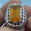 Natural African Yellow Sapphire Stone Ring Original Pukhraj Yellow Sapphire Ring