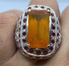 Natural African Yellow Sapphire Stone Ring Original Pukhraj Yellow Sapphire Ring