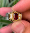 Blood Red Tanzania Garnet Natural Gemstone Ring Original Garnet Stone Ring Mens