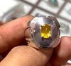 Rare Natural Yellow Sapphire Ceylon Pukhraj Real Pukhraj Ceylon Neelam Ring