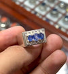 3ct Natural Ceylon Blue Sapphire Ring Royal Blue Color Real Neelam From Ceylon