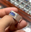 3ct Natural Ceylon Blue Sapphire Ring Royal Blue Color Real Neelam From Ceylon