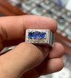 3ct Natural Ceylon Blue Sapphire Ring Royal Blue Color Real Neelam From Ceylon