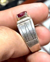 Natural Ruby Stone Fashion Ring Red Ruby Stone Ring For Men Real Ruby Fine Ring