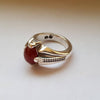 Original Yemeni Aqeeq Ring Real Agate Ring Yamani Haqeeq Akik Ring Blood Red