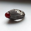 Blood Red Yemani Akik Fine Silver Ring Yamani Akik Xmas Gift Yamni Aqeeq Stone