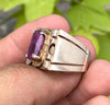 Natural Certified Purplish Ruby Stone Ring From Afghanistan Real Certified Ruby