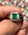 Emerald Stone Ring For Mens Emerald Stone Fashion Ring Emerald Stone Handcrafted