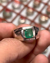 Emerald Stone Ring For Mens Emerald Stone Fashion Ring Emerald Stone Handcrafted