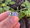 Light Color Real Ceylon Blue Sapphire Stone Ring Original Ceylon Sapphire Ring