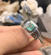 Original Zambian Emerald Stone Ring Mothers Day Gift Emerald Ring Real Emerald