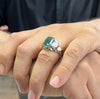 Real Zambian Emerald Stone Ring Original Zamurd Zambian Emerald Ring Silver 925