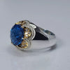 Xmas Gift Blue Topaz Sterling Silver Fine Ring Blue Topaz Fashion Silver Ring