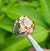 Natural Yellow Topaz Stone Ring Real Topaz Ring Original Yellow Topaz For Mens