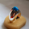 Hussaini Feroza Sterling Silver Ring 100% Real Feroza Silver Ring Genuine Feroza