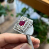 Original African Ruby Ring Real Mens Ruby Ring Natural Ruby Ring Xmas Gift Ruby