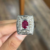 Original African Ruby Ring Real Mens Ruby Ring Natural Ruby Ring Xmas Gift Ruby