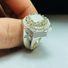 Champagne Color Moissanite Stone Sterling Silver Ring Valentine Gift Moissanite