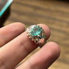 Semi Transparent Panjshir Emerald Zamurd Stone Sterling Silver Ring Real Emerald