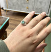 Semi Transparent Panjshir Emerald Zamurd Stone Sterling Silver Ring Real Emerald