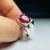 Natural Kabli Afghani Ruby Stone Sterling Silver Ring Valentine Gift Ruby Ring