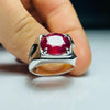 Natural Kabli Afghani Ruby Stone Sterling Silver Ring Valentine Gift Ruby Ring