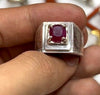 Blood Red Afghani Kabli Ruby Ring Natural Real Kabli Afghanistan Ruby Stone Ring