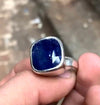 Blue Gemstone Sapphire Ring Natural Sapphire Fashion Ring Blue Sapphire Ring