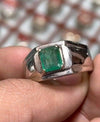 Emerald Stone Ring For Mens Emerald Stone Fashion Ring Emerald Stone Handcrafted