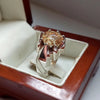 Champagne Color Original Moissanite Ring Real Genuine Moissanite Ring For Mens