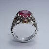 Xmas Gift Ruby Gemstone Ring African Ruby Sterling Silver Ring Real Ruby African