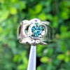 Original GRA Certified Greenish Moissanite Ring Real Certified Moissanite Ring