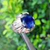 Natural Kashmiri Sapphire Ring Original Kashmiri Blue Sapphire Stone Ring Mens