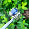 Royal Blue African Blue Sapphire Stone Ring Mens Real African Neelam Stone Ring