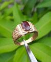 Natural Afghanistan Ruby Ring In 18k Solid Yellow Gold Unheated Untreated Ruby