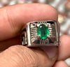 Emerald Fine Ring Mens Emerald Ring Emerald Fashion Ring Emerald Gemstone Ring