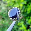 Royal Blue Kashimri Sapphire Ring Mens Natural Kashmiri Sapphire Gemstone Ring