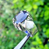 Royal Blue Kashimri Sapphire Ring Mens Natural Kashmiri Sapphire Gemstone Ring