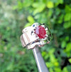 Original Tanzania Ruby Ring Natural Tanzania Ruby Ring Real Ruby Yaqoot Ring Men