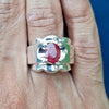 Original Tanzania Ruby Ring Natural Tanzania Ruby Ring Real Ruby Yaqoot Ring Men