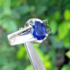 Natural Kashmiri Blue Sapphire Ring Royal Blue Color Original Kashmiri Neelam