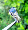 Original Royal Blue Cornflower Blue Sapphire Stone Ring Natural Neelam Ring Mens