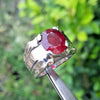 Natural Blood Red Afghani Ruby Ring Original Afghani Kabli Ruby Ring For Mens